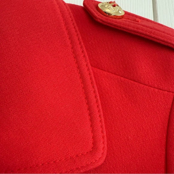 Tahari ASL Vibrant Red Short Blazer Size 6 - Picture 5 of 10